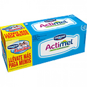 DANONE ACTIMEL yogur liquido natural pack 12